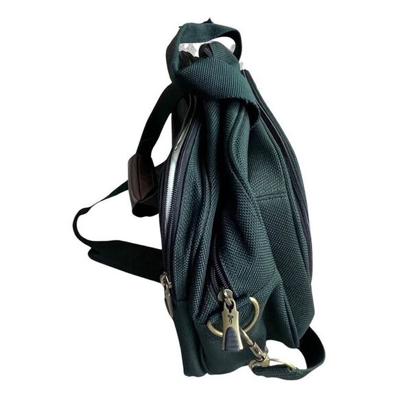 RICARDO BEVERLY HILLS “Santa Cruz” green Travel Bag w/ Gold & Bronze accents - Picture 6 of 10